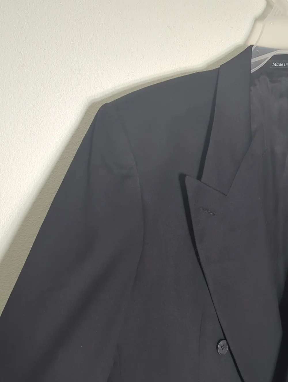 Yves Saint Laurent Mens Power Suit Jacket Blazer Vintage 80s Double Breasted 44R